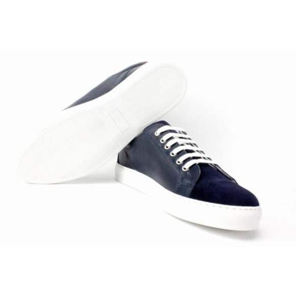 Italian Handmade Men\'s Leather Sneaker/ Aquim Blue Sneaker for Men / Sneaker - M main image 5
